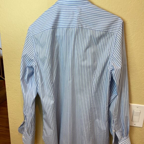 Caruso Shirt size 16 / 41 fitted Stripped Made in Italy - Picture 8 of 13